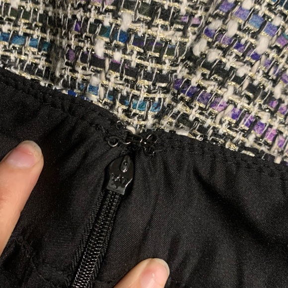 NWT Ann Taylor LOFT Metallic Threads Pencil Skirt Size 14 Two Front Pockets NWT - Picture 10 of 10